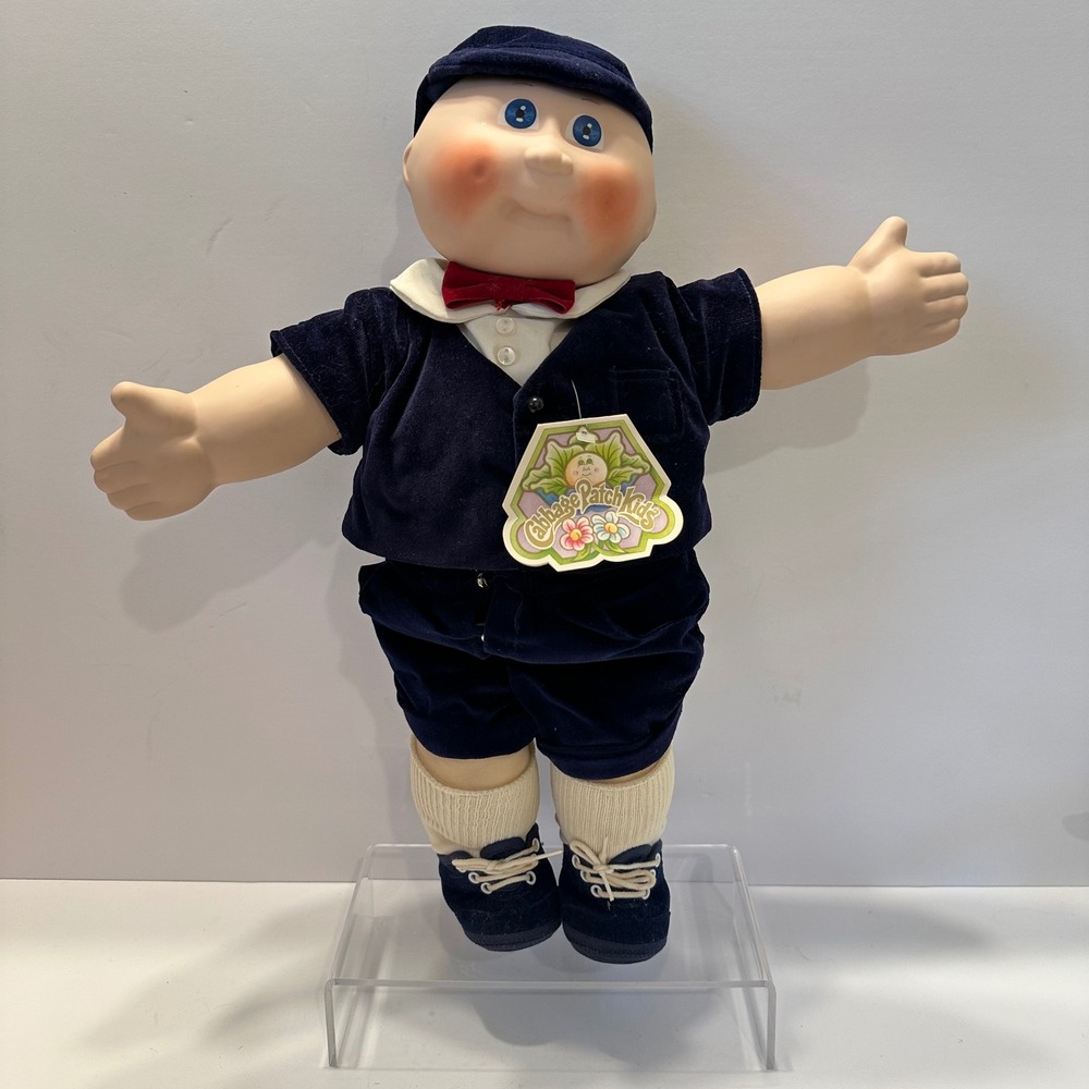 Vintage 1984 Cabbage Patch Kids Porcelain Jeffrey Nicholas Doll Signed Box COA